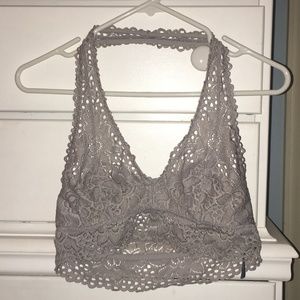 aerie Light Grey Halter Bralette(**2 FOR $25**)